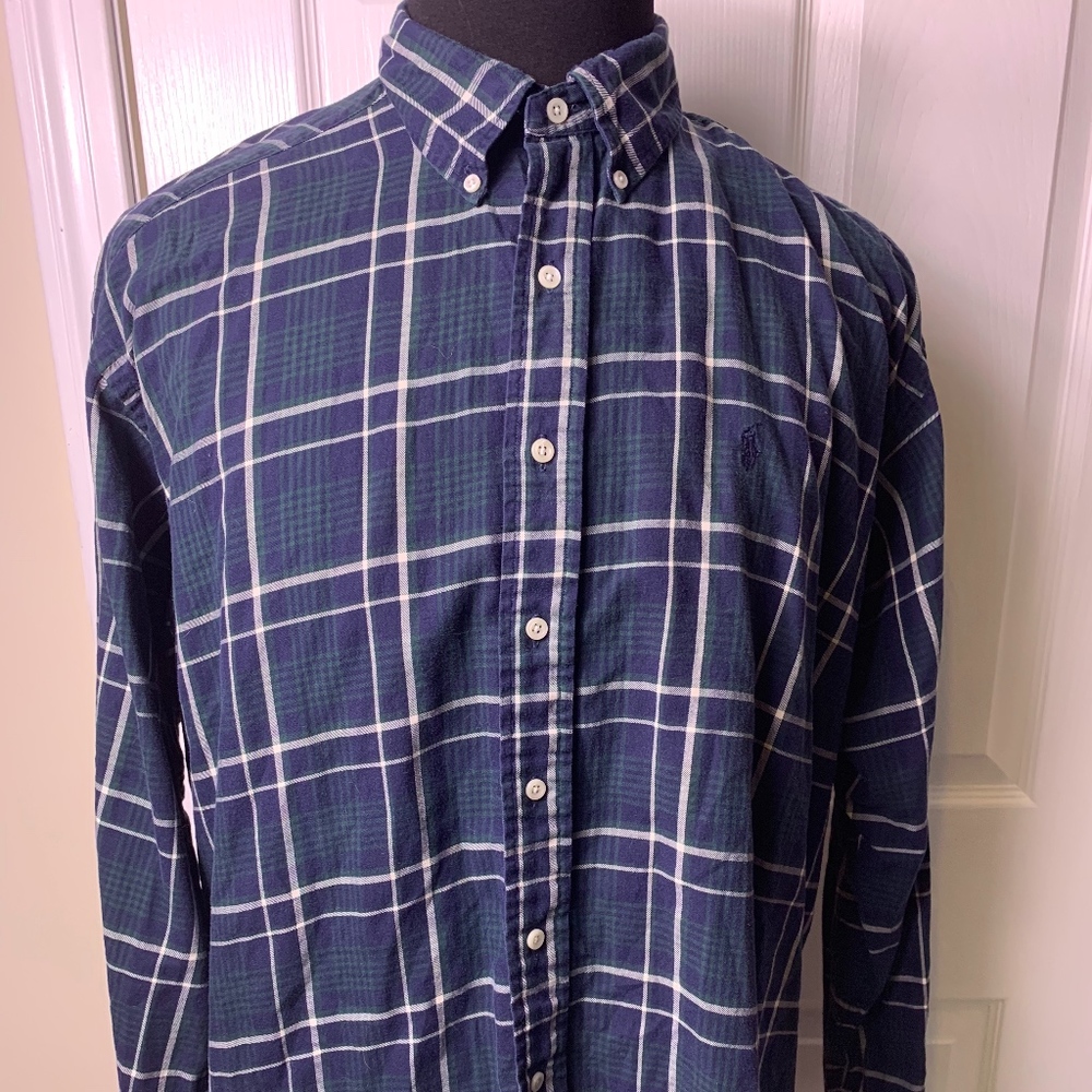 RALPH LAUREN BLAKE BUTTON DOWN EXTRA LARGE PLAID